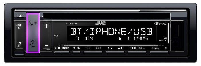 Автомагнитола JVC KD-T801BT