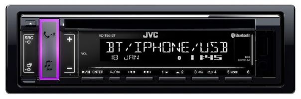 Автомагнитола JVC KD-T801BT