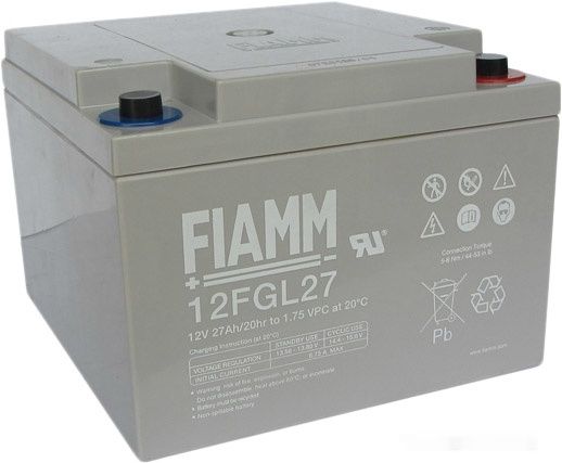 Аккумулятор для ИБП FIAMM 12FGL27 (12В/27 А·ч)