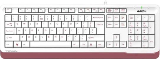 Клавиатура A4Tech Fstyler FK10 (белый/розовый)