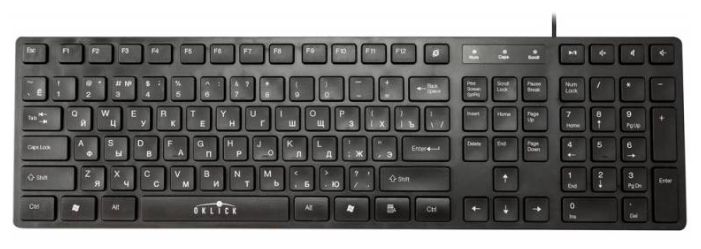 Клавиатура Oklick 556S Black USB