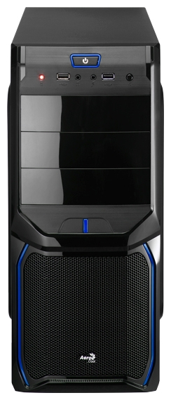 Корпус Aerocool V3X Evil Blue Edition Black, фото 2