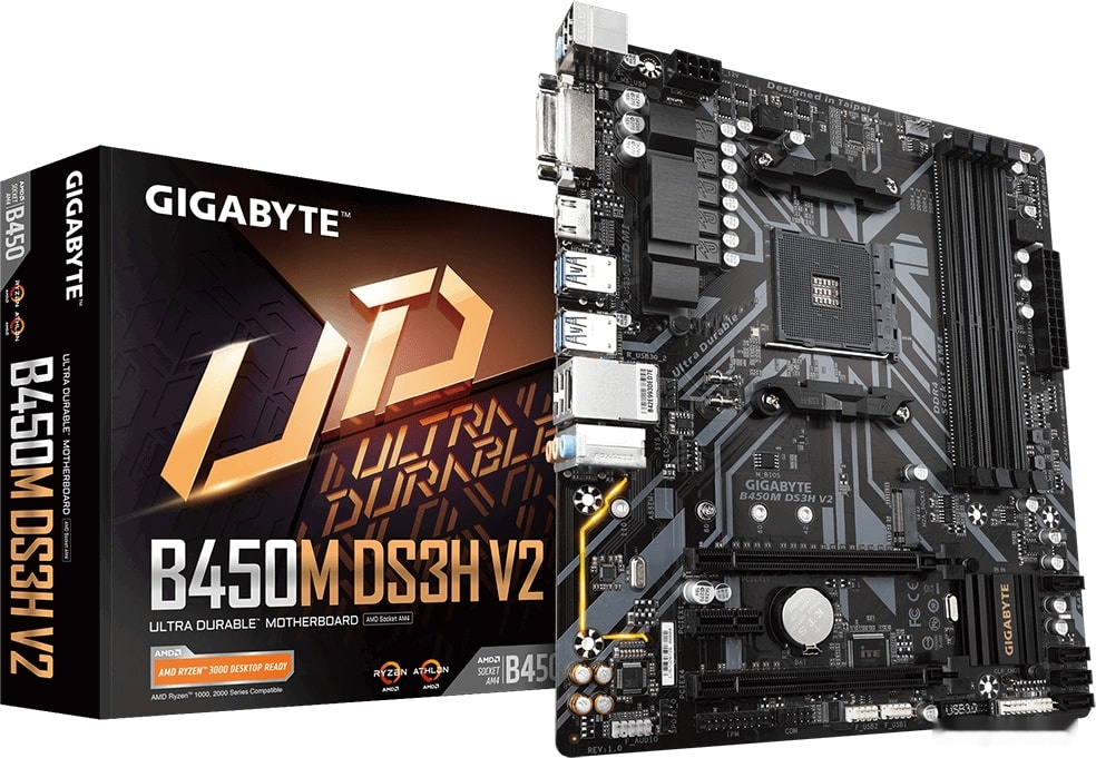 Материнская плата Gigabyte B450M DS3H V2 (rev. 1.0), фото 6