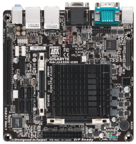 Материнская плата Gigabyte GA-J3455N-D3H (rev. 1.0)