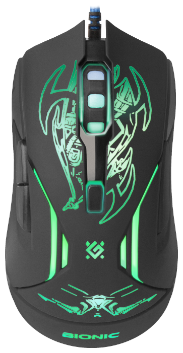 Мышь Defender Bionic GM-250L Black USB, фото 8