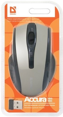 Мышь Defender Accura MM-665 (Grey), фото 3