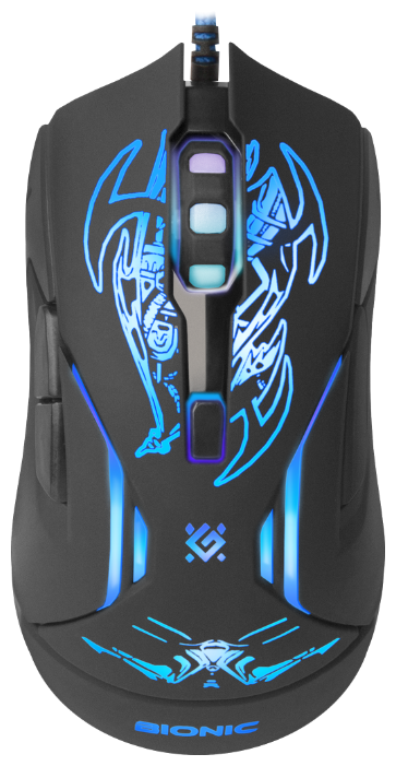 Мышь Defender Bionic GM-250L Black USB, фото 2
