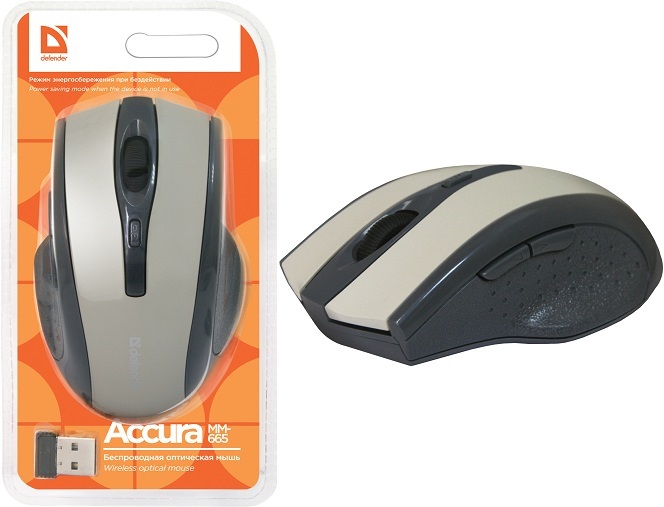 Мышь Defender Accura MM-665 (Grey), фото 2