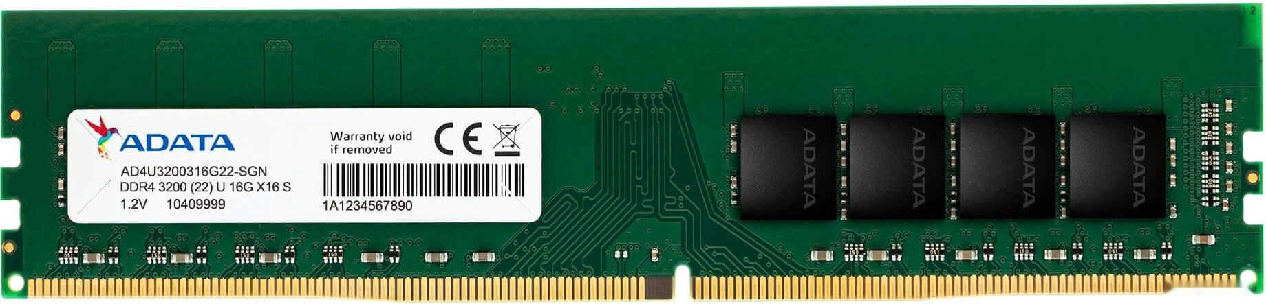 Оперативная память A-Data 16GB DDR4 PC4-25600 AD4U3200716G22-SGN, фото 1