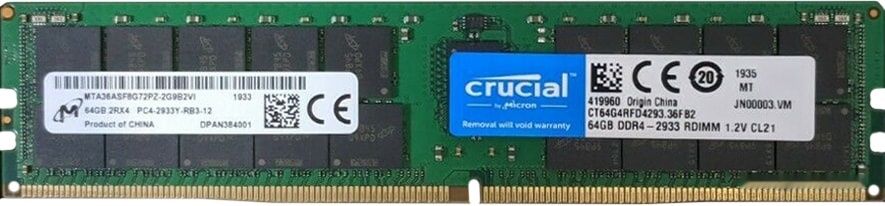 Оперативная память Crucial 64Gb DDR4 PC4-23400 CT64G4RFD4293