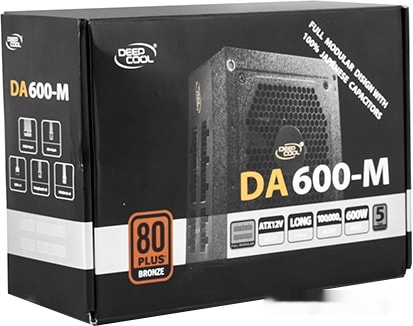 Блок питания Deepcool DA600-M DP-BZ-DA600-MFM, фото 4
