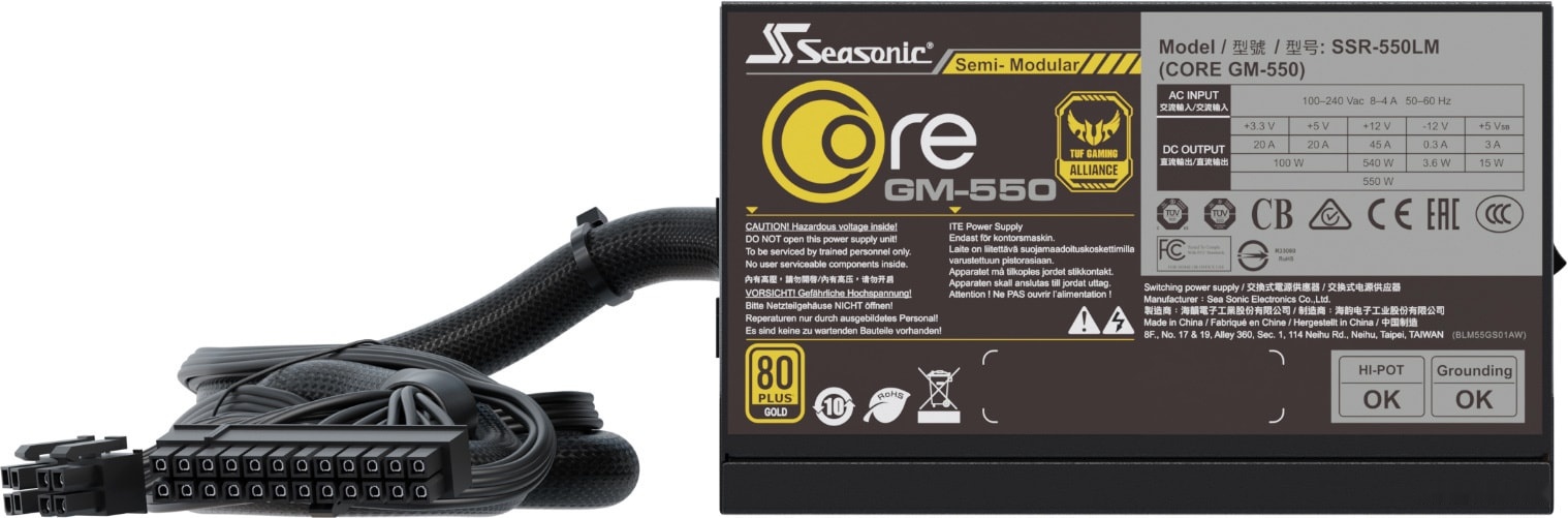 Блок питания SEA SONIC Core GM-500 SSR-500LM, фото 6