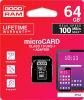 Карта памяти GoodRAM M1AA microSDXC M1AA-0640R12 64GB (с адаптером)