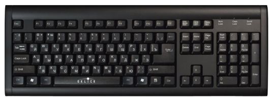Клавиатура Oklick 120 M Standard Keyboard Black USB