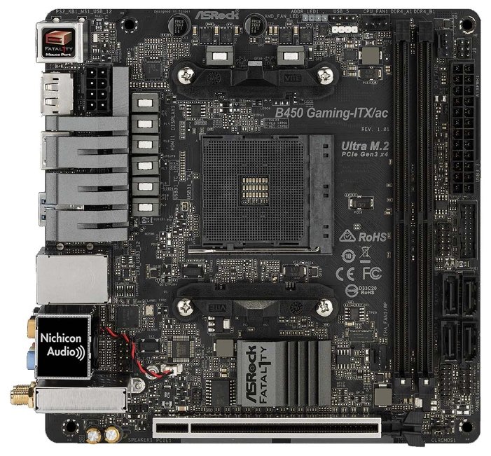 Материнская плата ASROCK Fatal1ty B450 Gaming-ITX/ac, фото 5