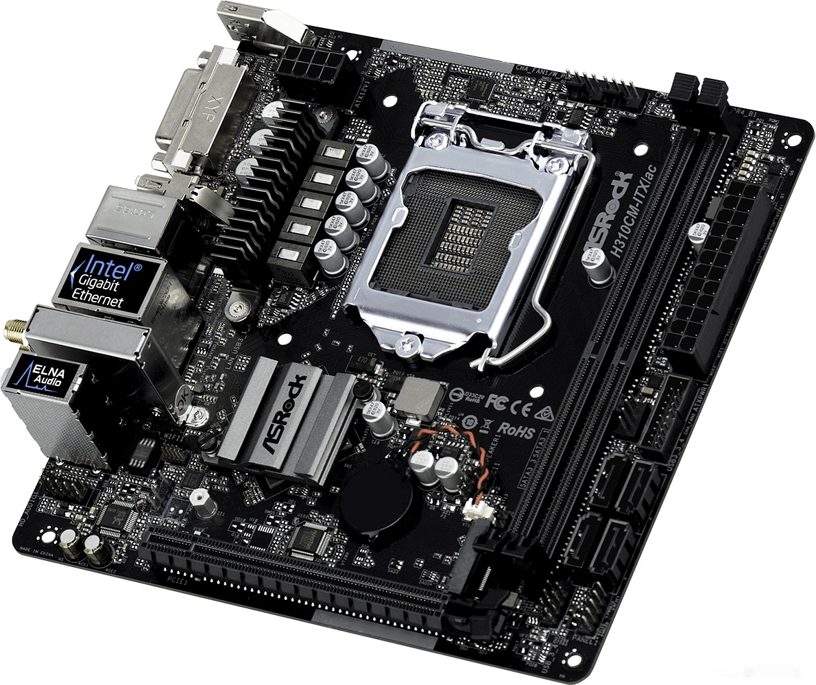Материнская плата ASROCK H310CM-ITX/ac, фото 2