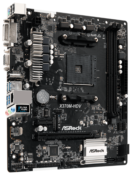 Материнская плата ASROCK X370M-HDV, фото 3