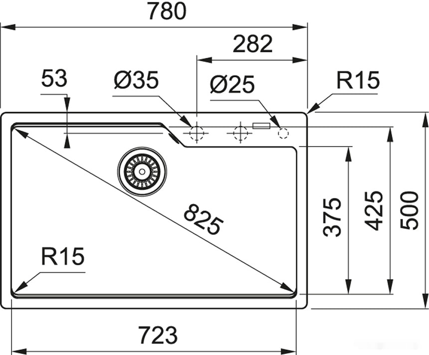 Кухонная мойка Franke Urban UBG 610-78 (оникс), фото 3