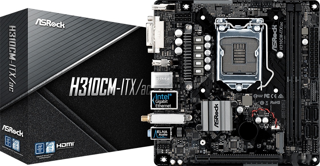 Материнская плата ASROCK H310CM-ITX/ac, фото 5