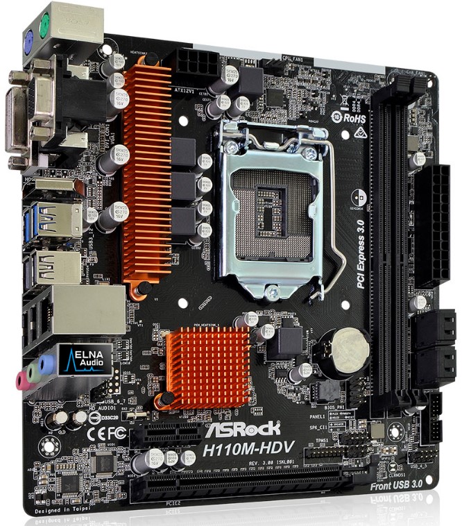 Материнская плата ASROCK H110M-HDV R3.0, фото 4