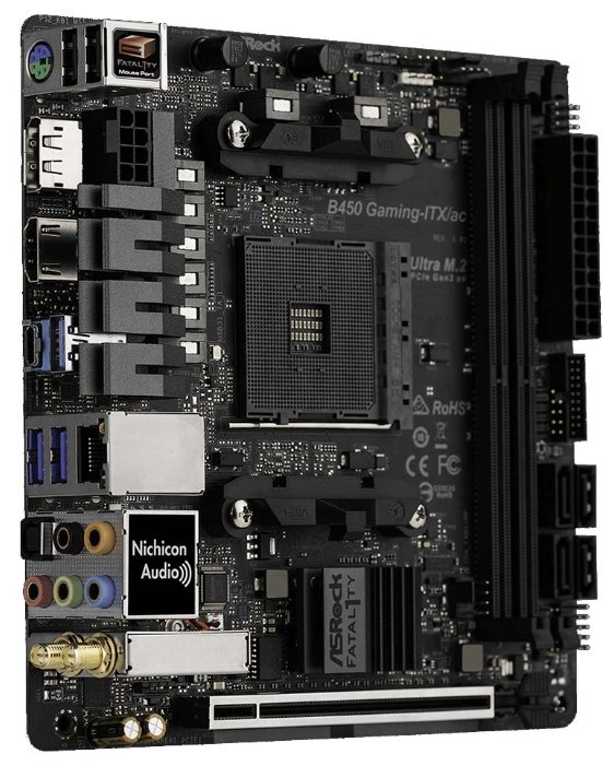Материнская плата ASROCK Fatal1ty B450 Gaming-ITX/ac, фото 3