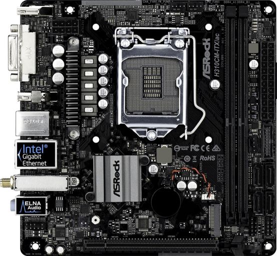Материнская плата ASROCK H310CM-ITX/ac, фото 1
