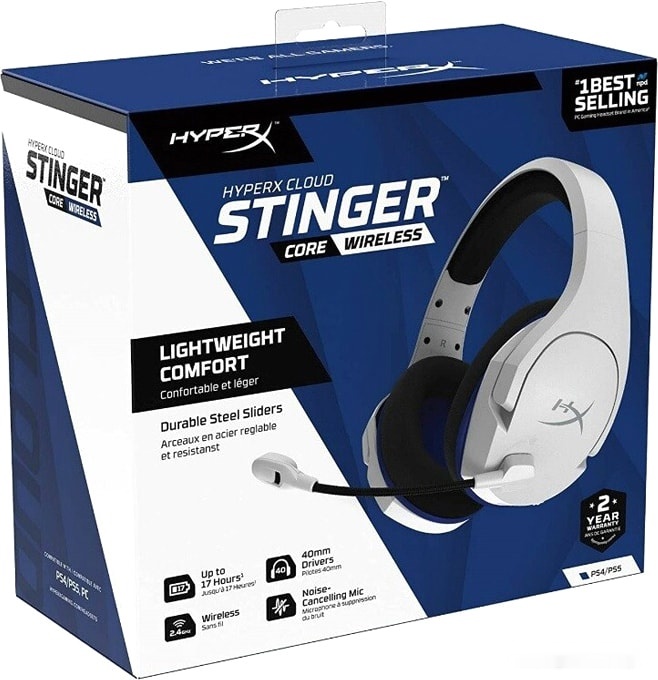 Наушники HyperX Cloud Stinger Core Wireless 7.1 PS4/PS5, фото 9