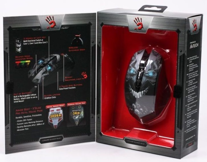 Мышь A4Tech R8 Bloody Skull Design USB, фото 2