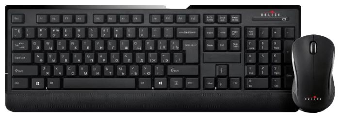 Клавиатура + мышь Oklick 240 M Multimedia Keyboard Black USB, фото 1