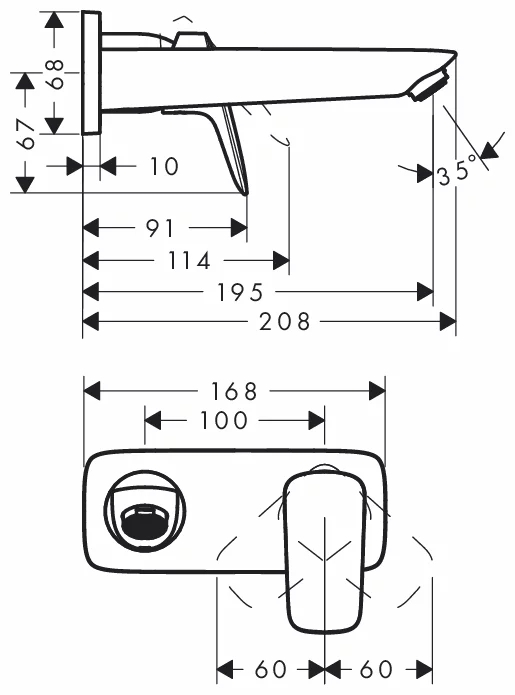Смеситель Hansgrohe Logis 71220000, фото 2
