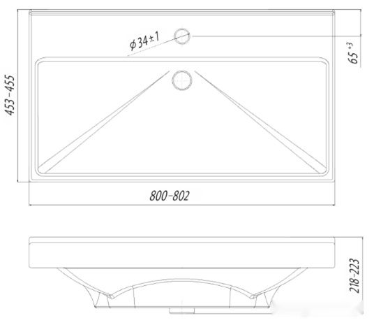 Умывальник Акватон Фест 80