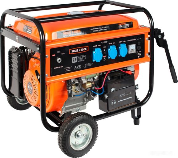 Бензиновый генератор Patriot Max Power SRGE 7200E, фото 1
