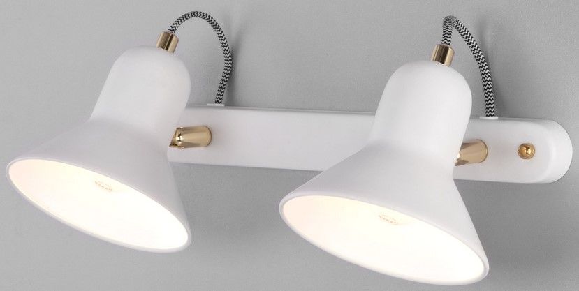 Спот Евросвет Canotier 20083/2 (Белый-Золото)