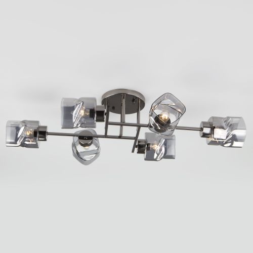 Припотолочная люстра Евросвет Hilari 30165/6 (Черный жемчуг)