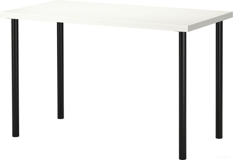 Письменный стол Ikea Линнмон/Адильс (белый/черный) 092.794.65, фото 1