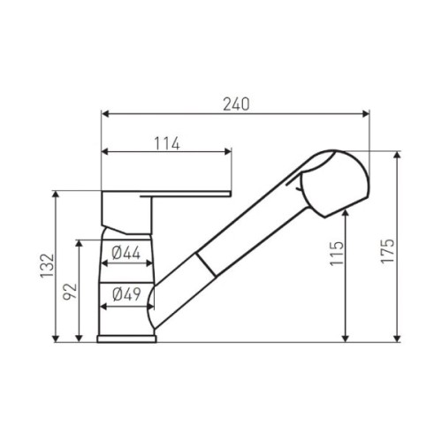 Смеситель Ferro Algeo BAG8-12, фото 2