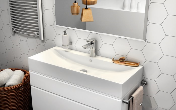 Смеситель Ferro Algeo Square BAQ2-12, фото 3