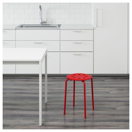 Табурет Ikea Мариус (красный) 803.609.27