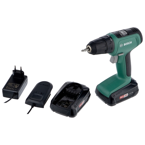 Аккумуляторная дрель-шуруповерт Bosch UniversalDrill 18 1.5Ач х2 кейс 30 Н·м, фото 2