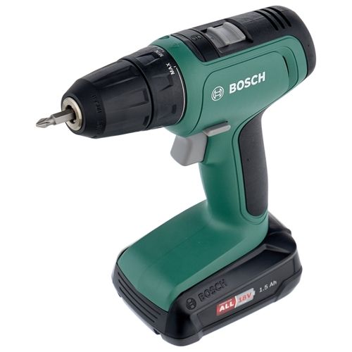 Аккумуляторная дрель-шуруповерт Bosch UniversalDrill 18 1.5Ач х2 кейс 30 Н·м, фото 1