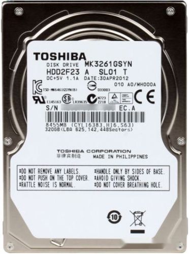 Жесткий диск Toshiba MK61 GSYN 320GB (MK3261GSYN)