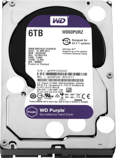 Жесткий диск Western Digital Purple 6TB [WD60PURZ], фото 1