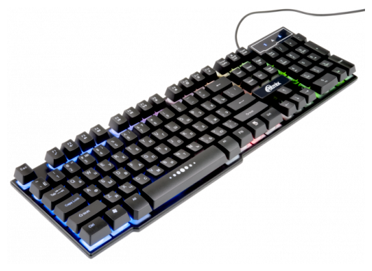 Клавиатура Ritmix RKB-200BL Black USB, фото 4