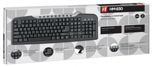 Клавиатура Defender HM-830 Black USB, фото 2