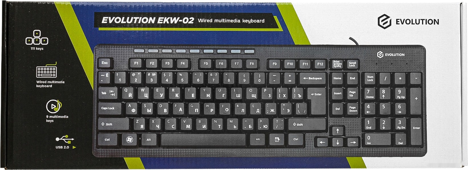 Клавиатура Evolution EKW-02, фото 6