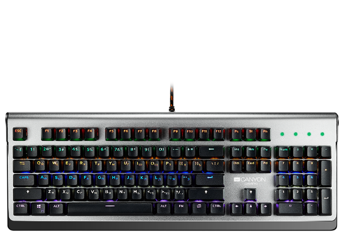 Клавиатура Canyon CND-SKB8-RU Matte Dark Gray USB