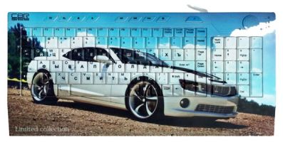 Клавиатура CBR Picture Keyboard Booster Blue-White USB