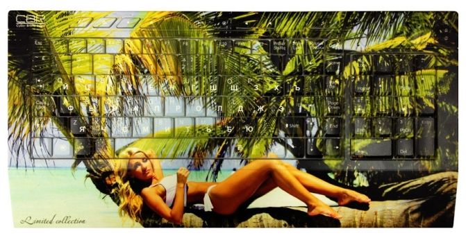 Клавиатура CBR Picture Keyboard Bounty Green USB