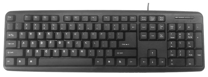 Клавиатура Gembird KB-U-103-RU Black USB, фото 1