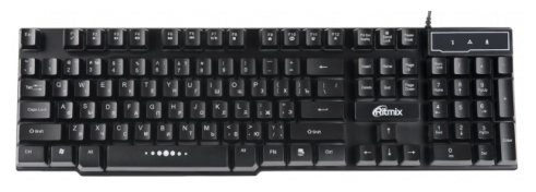 Клавиатура Ritmix RKB-200BL Black USB, фото 1